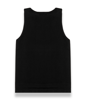 Straight Cut Basic Top in Black