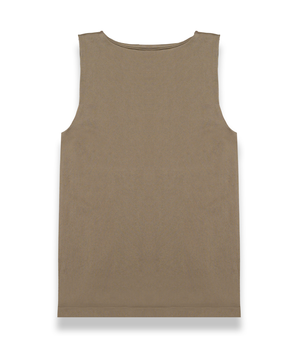 Straight Cut Basic Top in Brown