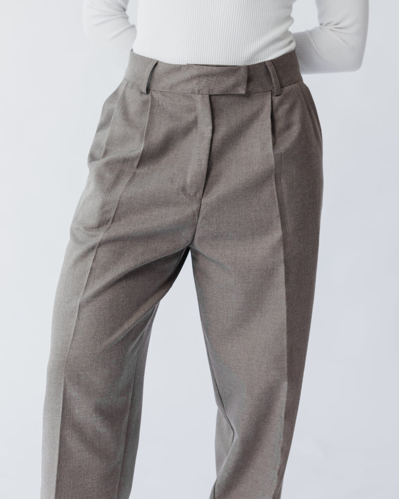 Cigarette Pants In Beige