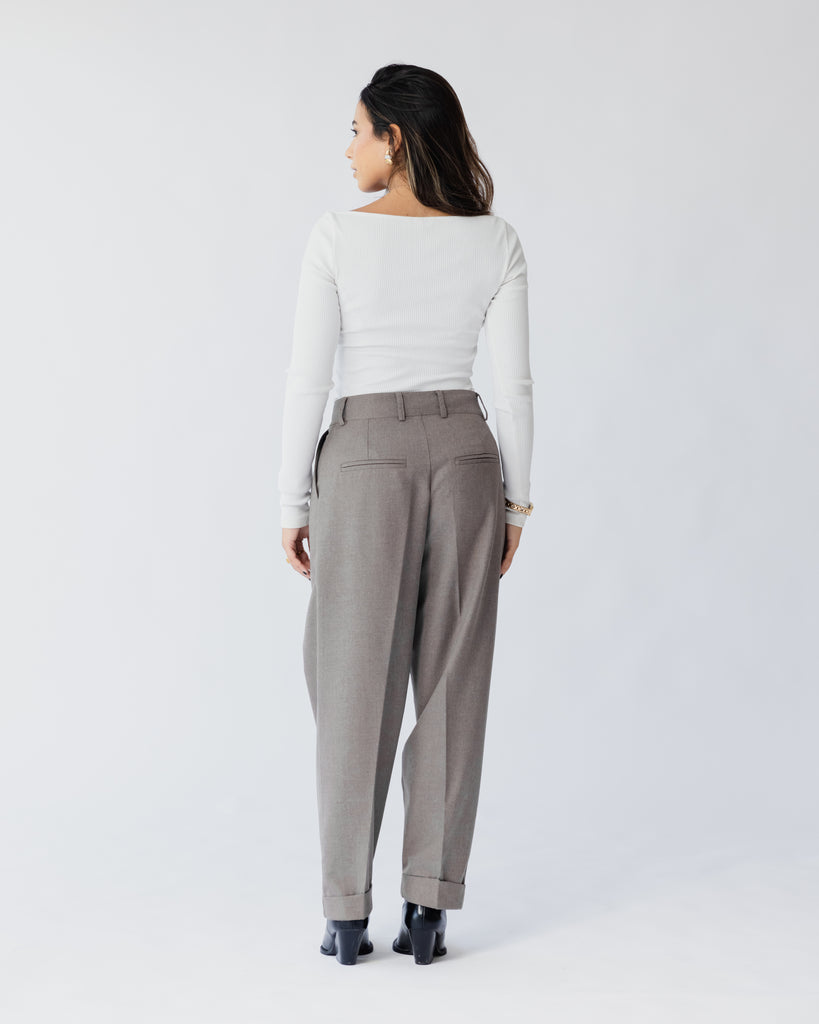 Cigarette Pants In Beige