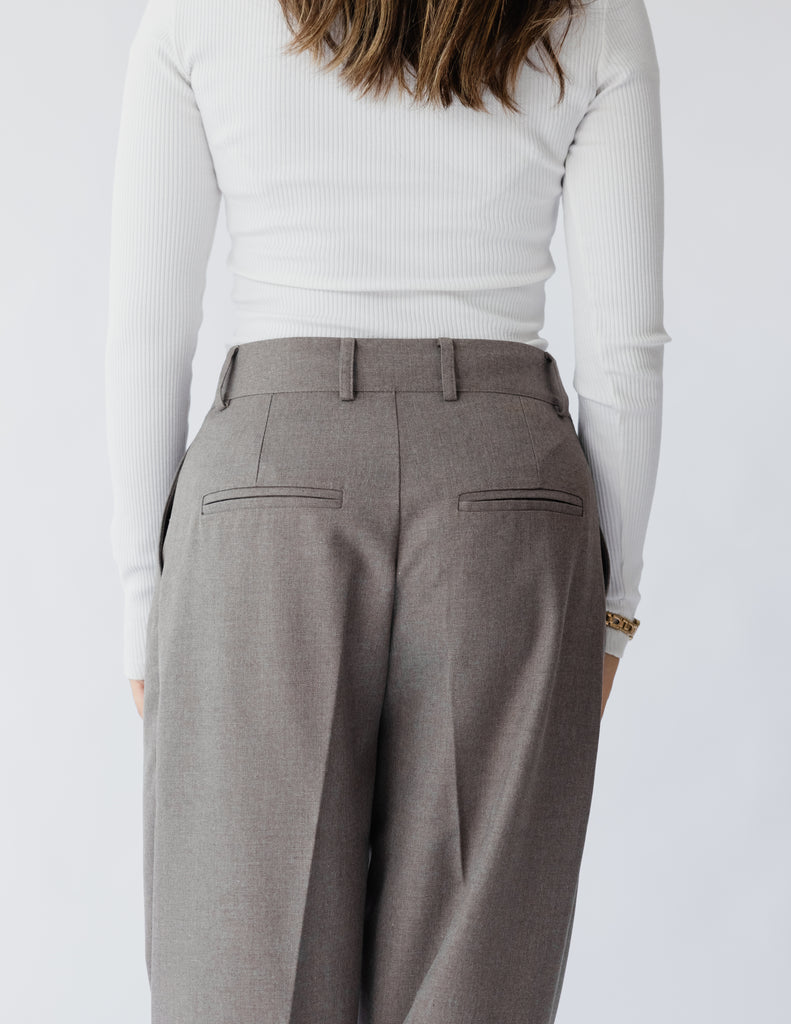 Cigarette Pants In Beige