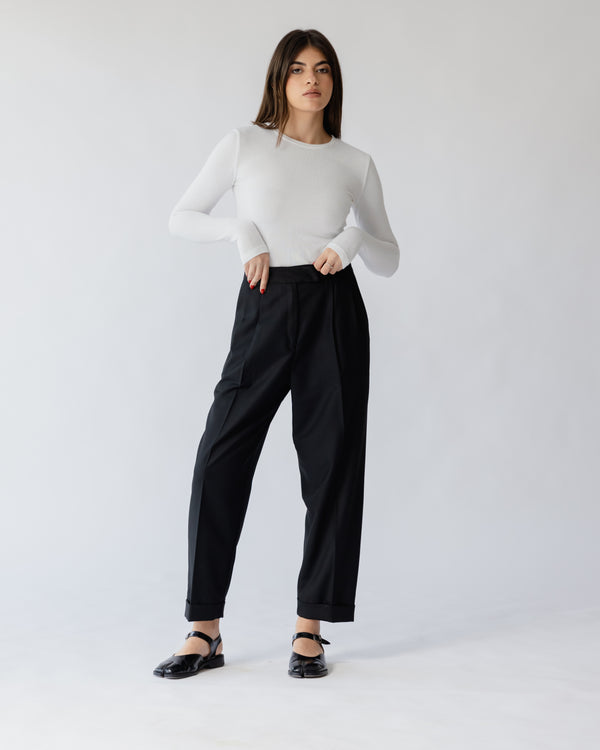 Cigarette Pants In Black