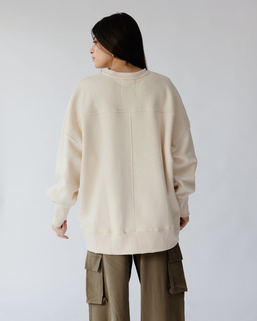 Playing Games Sweatshirt In Beige