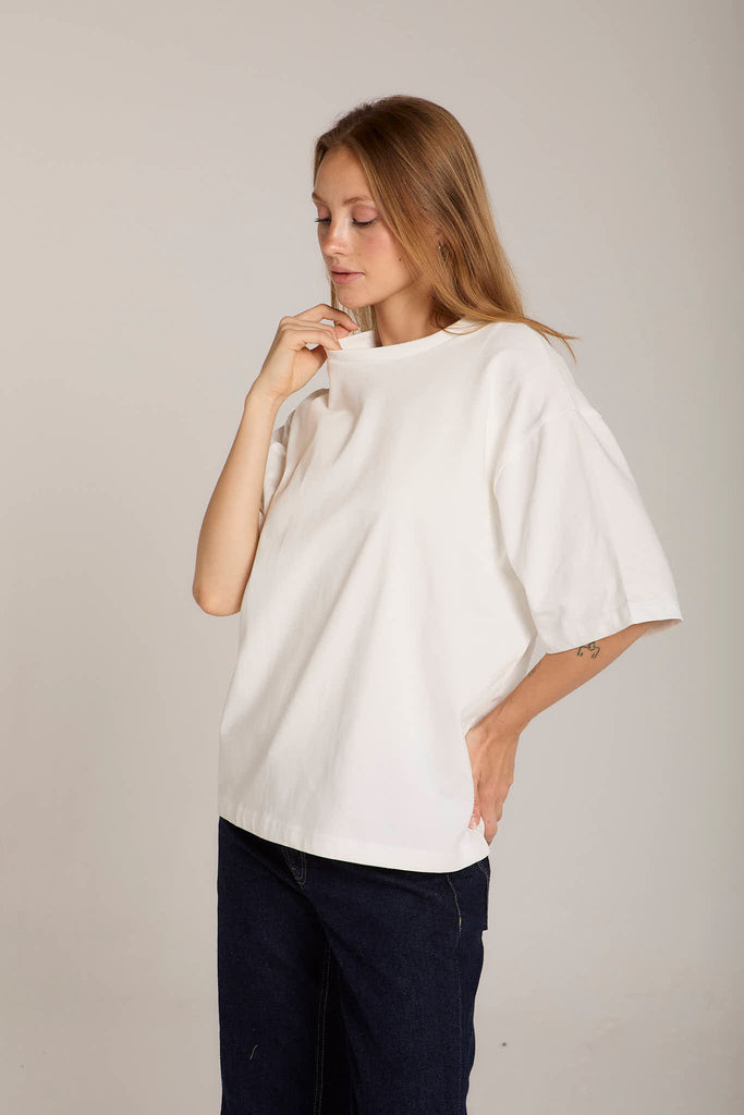 Oversized Tee in Off White